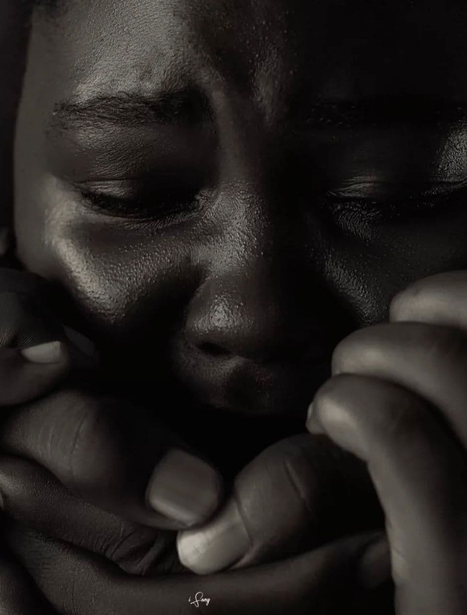 Woman's mouth held tight - Silence ISN'T Consent